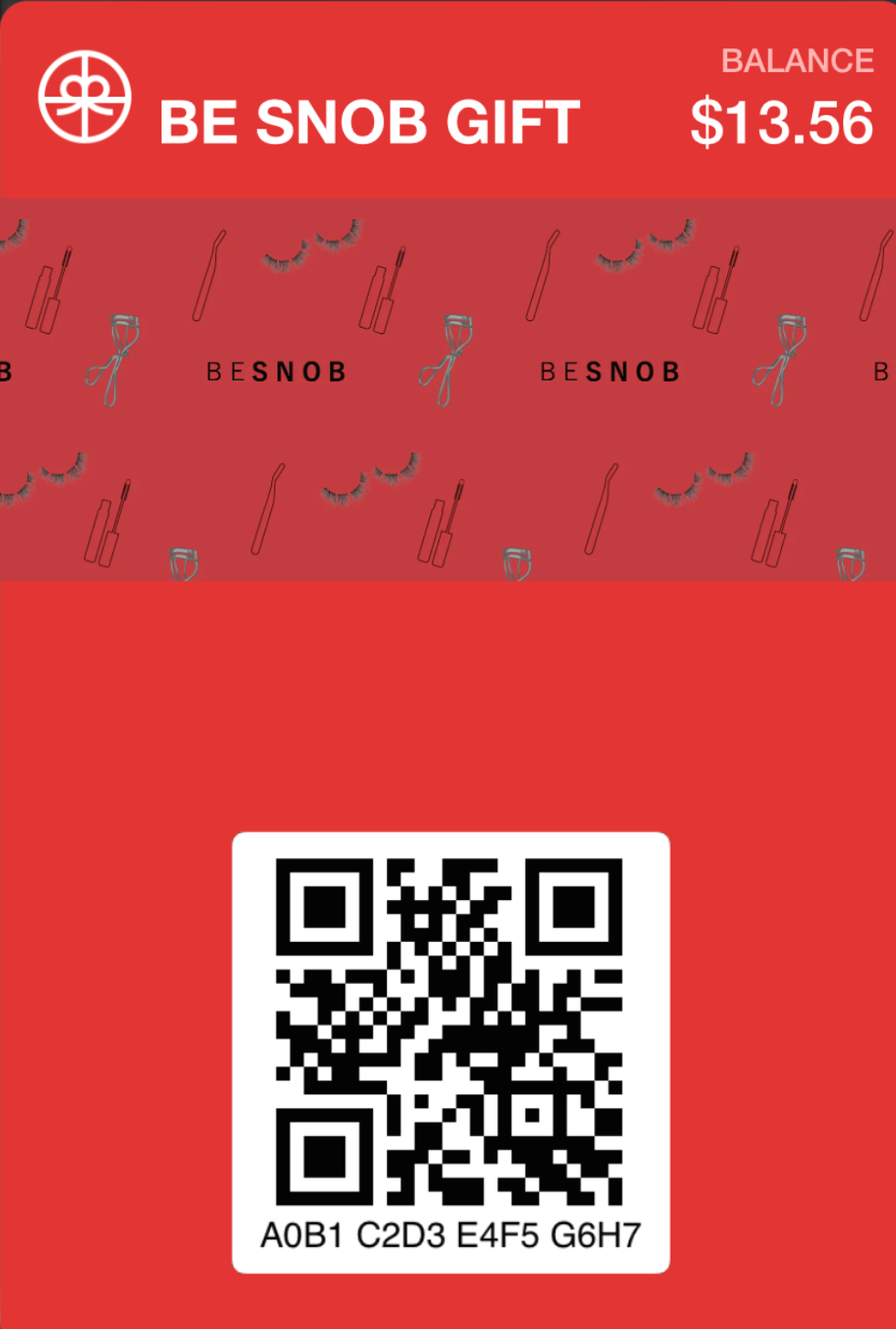 BE SNOB GIFT CARD